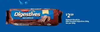 ALDI Belmont biscuit co. milk chocolate digestives offer