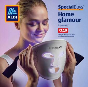 ALDI Led light therapy face mask offer