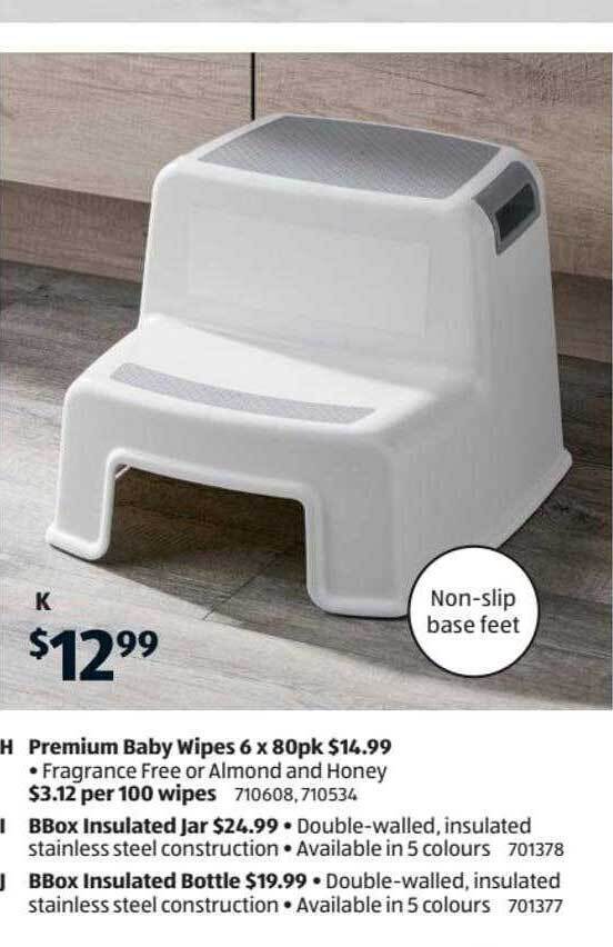 Premium baby wipes or bbox insulated jar or insulated bottle offer at ALDI
