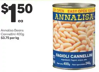 Woolworths Annalisa Beans Cannellini 400g offer