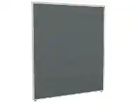 Officeworks Stilford Screen 1200 W x 1400 H mm White Frame Grey Fabric offer