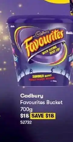 BIG W Cadburry favourites bucket offer