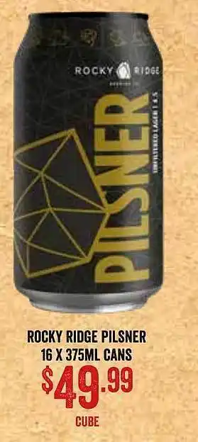 Rocky ridge pilsner