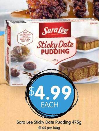 Spudshed Sara lee sticky date pudding offer