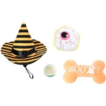 Coles Halloween dog toy 4 pack offer