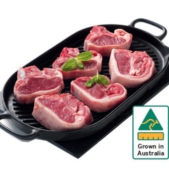 IGA Australian lamb midloin chops offer