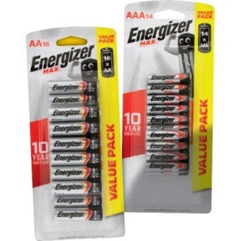 IGA Energizer max aa 16 pack or aaa 14 pack batteries offer