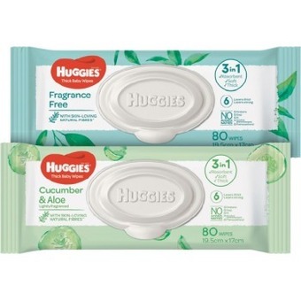 IGA Huggies baby wipes 72-80 pack selected varieties offer
