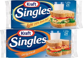 IGA Kraft original or light singles 432g offer