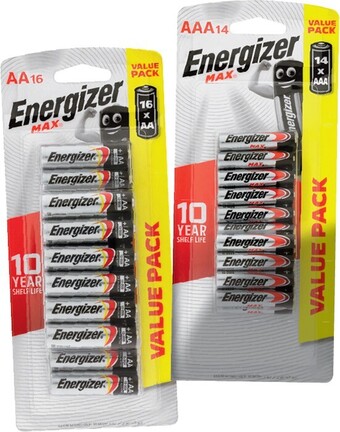 IGA Energizer max aa 16 pack or aaa 14 pack batteries offer