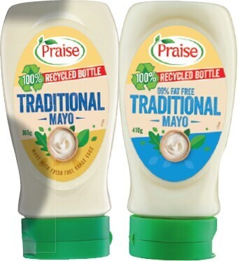 IGA Praise traditional mayo 365g or 99% fat free 410g offer