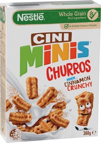 IGA Nestlé cini minis churros cereal 360g offer