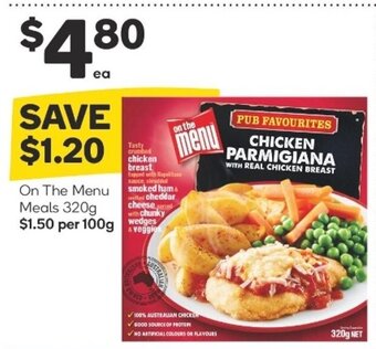 Woolworths On The Menu Meals 320g offer