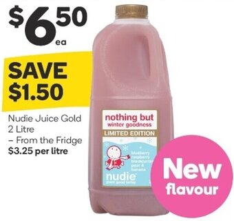 Woolworths Nudie Juice Gold 2 Litre offer