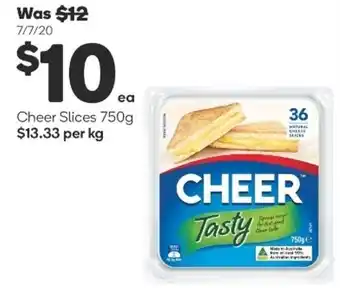 Woolworths Cheer Slices 750g offer