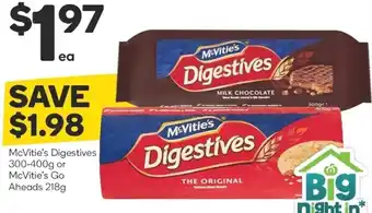 Woolworths McVitie's Digestives 300-400g offer