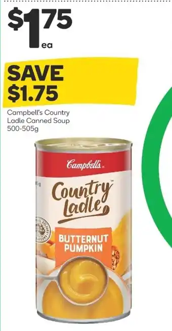 Woolworths Campbell's Country Ladle Canned Soup 500-505g offer