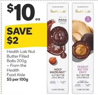 Woolworths Helath Lab Nut Butter Filled Balls 200g offer