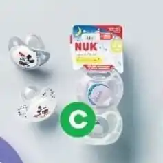Woolworths NUK Space Night Soother Pk 2 offer