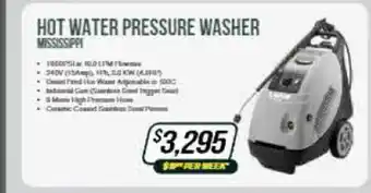 Burson Auto Parts Hot water pressure washer offer
