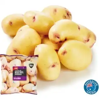 Coles Coles australian kestrel washed potatoes 2kg bag offer