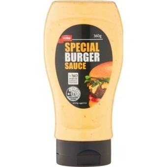 Coles Coles special burger sauce 360g offer