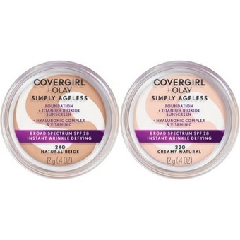 Coles Covergirl simply ageless foundation 12g offer