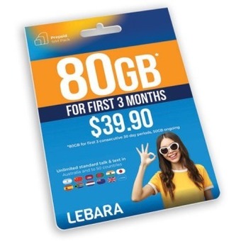 Coles Lebara $39.90 starter pack offer