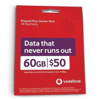 Coles Vodafone $50 prepaid plus starter pack offer