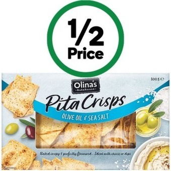 Woolworths Olina’s pita crisps 100g offer