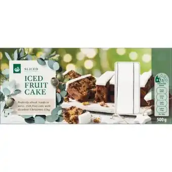 Woolworths Woolworths iced fruit cake 500g offer