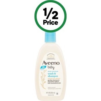 Woolworths Aveeno baby wash & shampoo 236ml offer