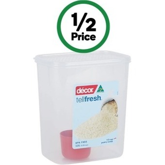 Woolworths Decor tellfresh tall oblong 3 litre offer