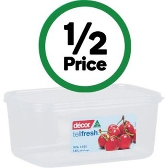 Woolworths Decor tellfresh oblong 1.8 litre offer