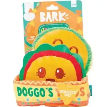 Bark doggo’s tacos dog toy