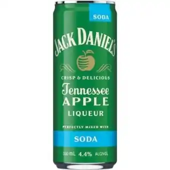 Woolworths New jack daniel’s apple & soda cans 4x330ml offer