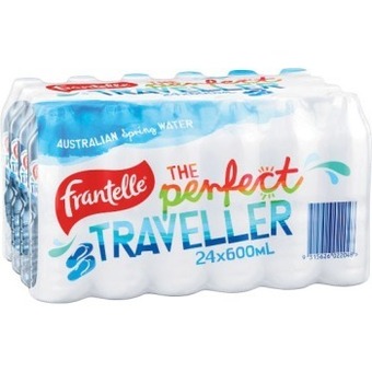 Coles Frantelle spring water 24x600ml offer