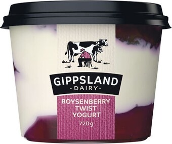 Woolworths Gippsland dairy twist yogurt 720g – from the fridge offer