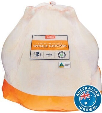 Coles Coles rspca approved whole chicken offer
