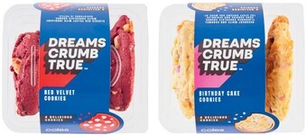 Coles Coles dreams crumb true cookies 4 pack offer
