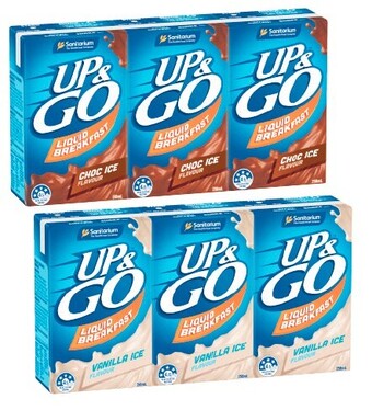 Coles Sanitarium up&go liquid breakfast 3x250ml offer