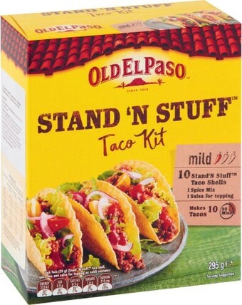 Coles Old el paso stand 'n stuff taco kit 295g offer