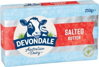 Coles Devondale butter pat 250g offer