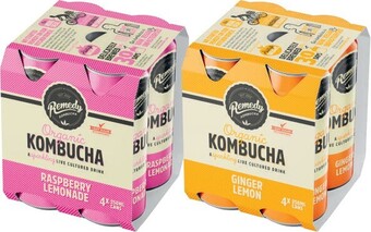 Coles Remedy kombucha 4x250ml or 1.25 litre offer