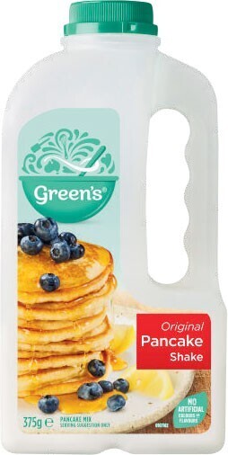 Coles Green's traditional pancake shake 300g-375g offer