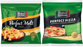 Coles Perfect italiano cheese grated 450g offer