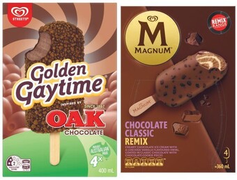 Coles Magnum 4 pack-6 pack or gaytime 4 pack offer
