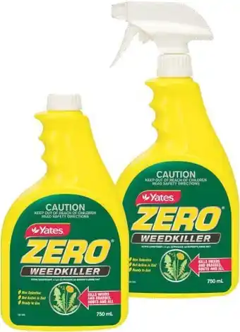 Coles Yates zero weedkiller plus refill 750ml offer