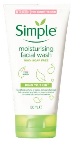 Coles Simple kind to skin moisturising facial wash 150ml offer