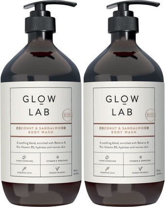 Coles Glow lab body wash 900ml offer
